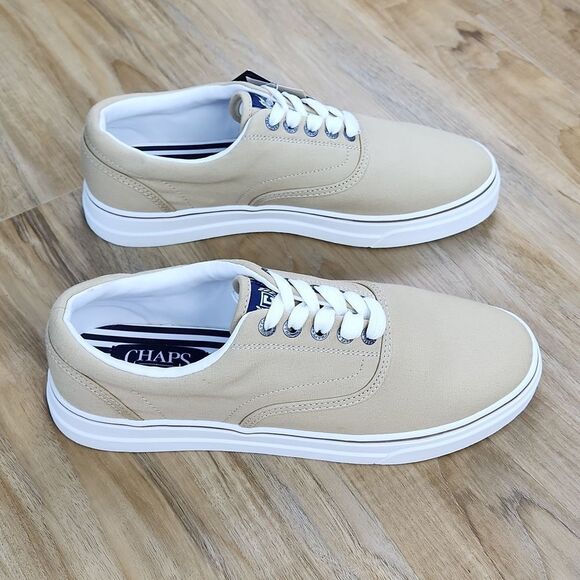🔹️NWT Chaps Tan Chase Canvas Lace-up Sneakers Men's 8 - Picture 6 of 11
